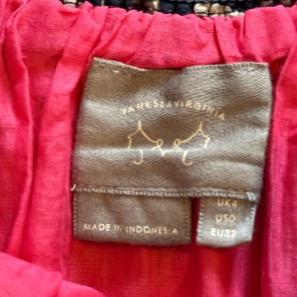 - Anthropologie Vanessa Virginia cotton skirt retro mixed patterns  pull o… - Picture 4 of 4